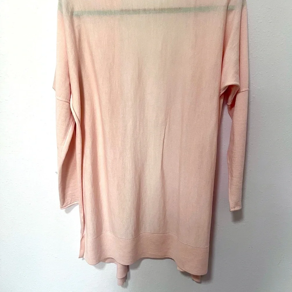 J. Crew Pink Open-Front Cardigan Sweater merino wool‎ small